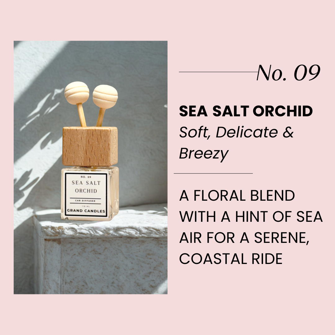 Diffusore per auto Sale Marino + Orchidea