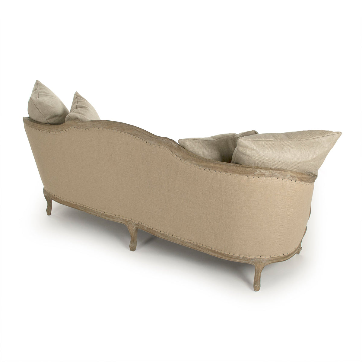 Maison Hemp Linen Limed Grey Oak Sofa