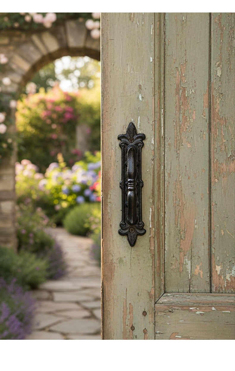 Ornate Cast Iron Door Pull Handle