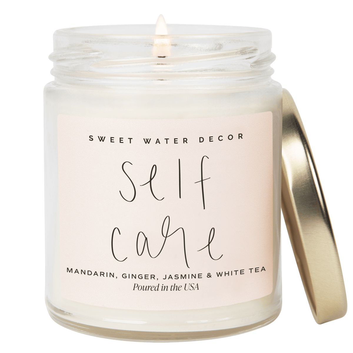 Candela di soia Self Care - Barattolo trasparente - 9 oz