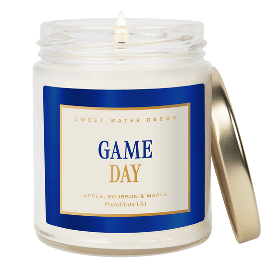 Bougie parfumée bleue Game Day - Pot transparent - 9 oz