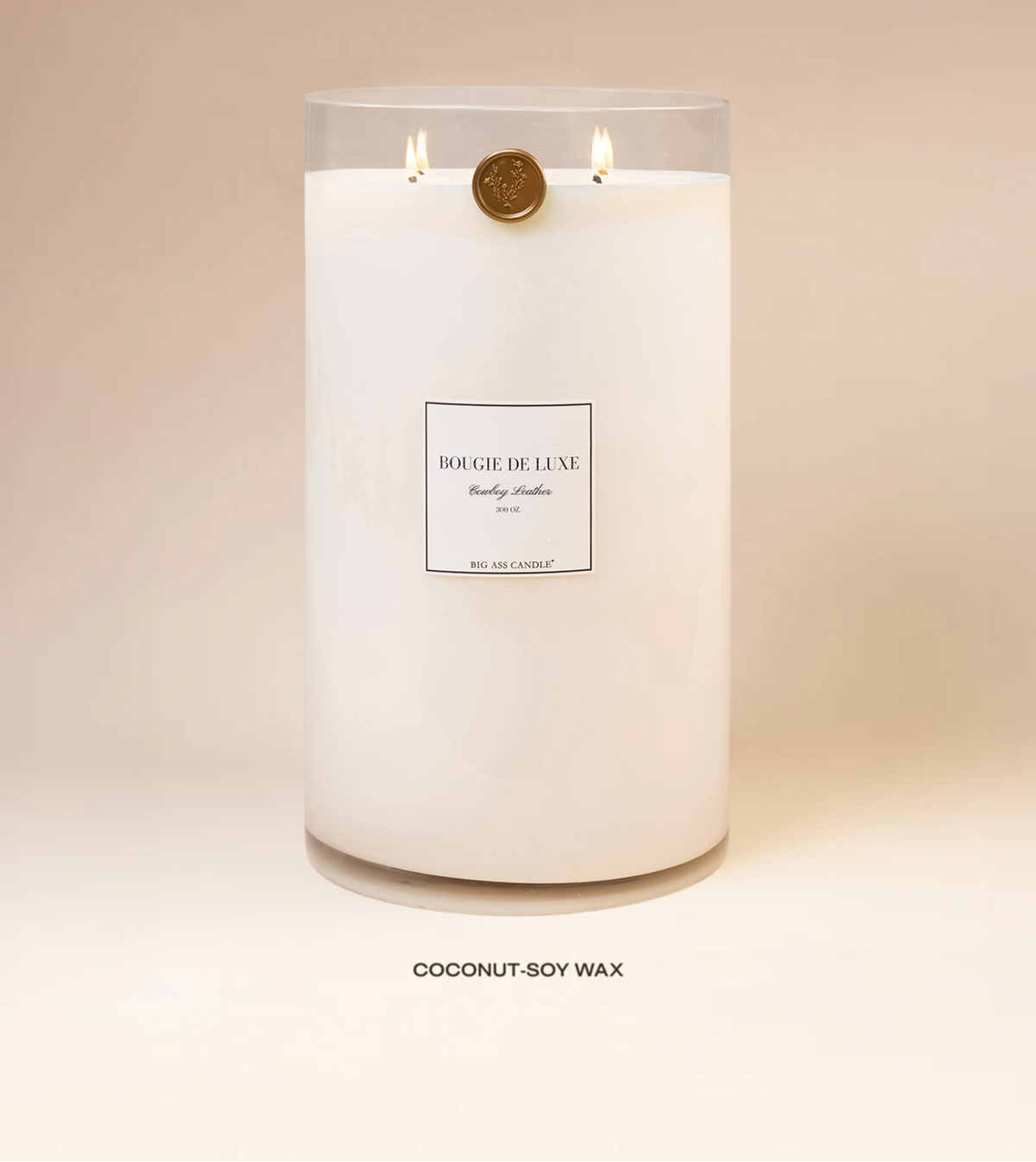 300 oz Cowboy Leather Scented Candle
