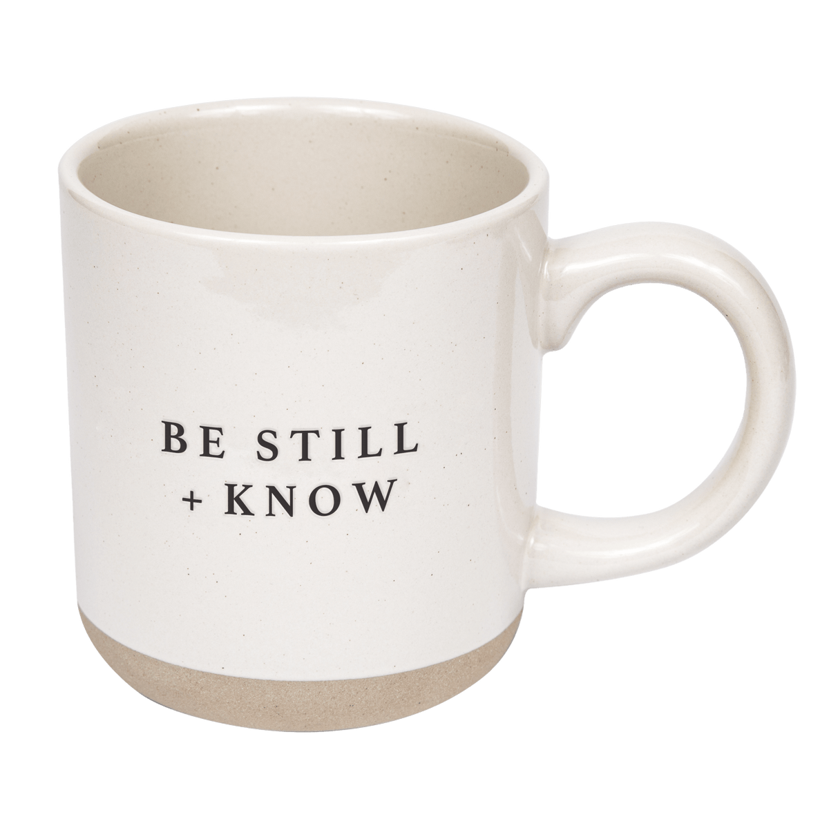 Tazza da caffè in gres da 14 once "Be Still and Know"