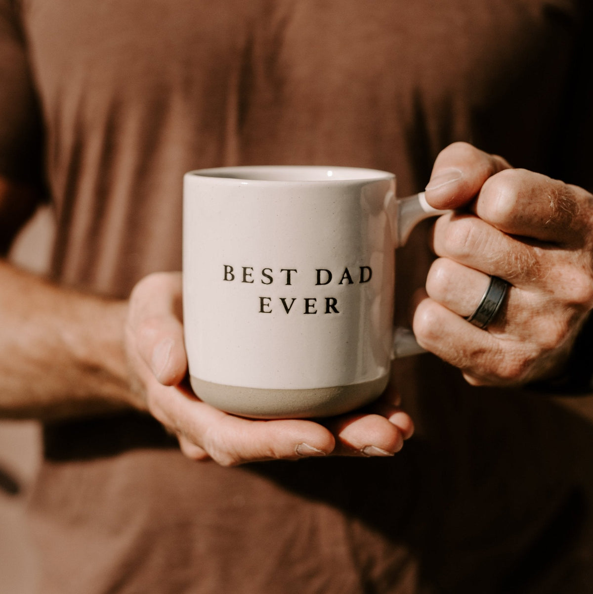 Mug da caffè in gres da 14 once Best Dad Ever