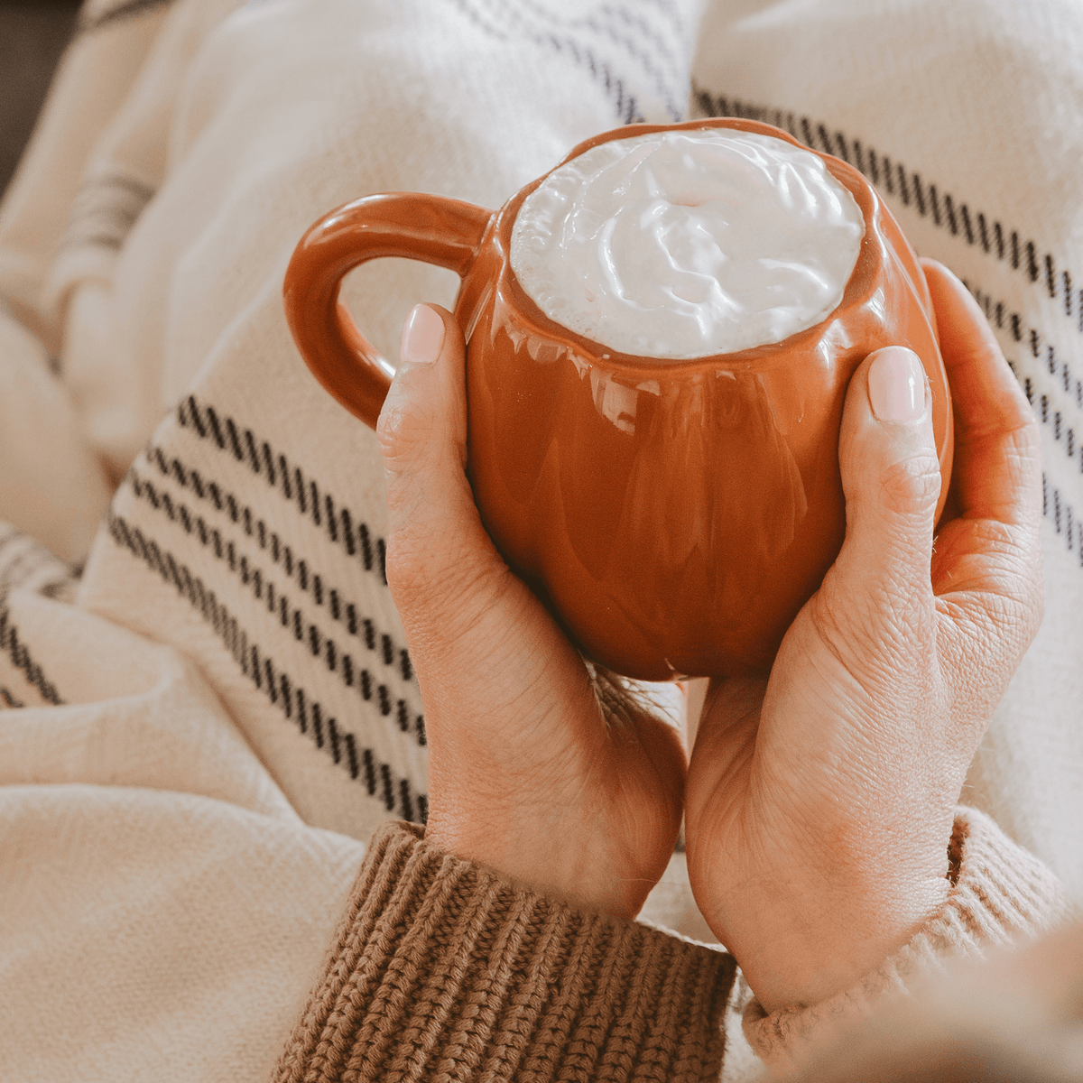 Tazza da caffè figurata zucca arancione 19 oz