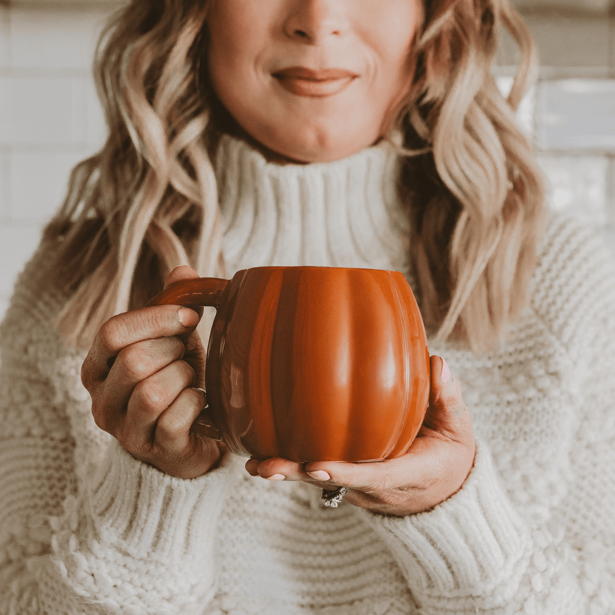 Tazza da caffè figurata zucca arancione 19 oz