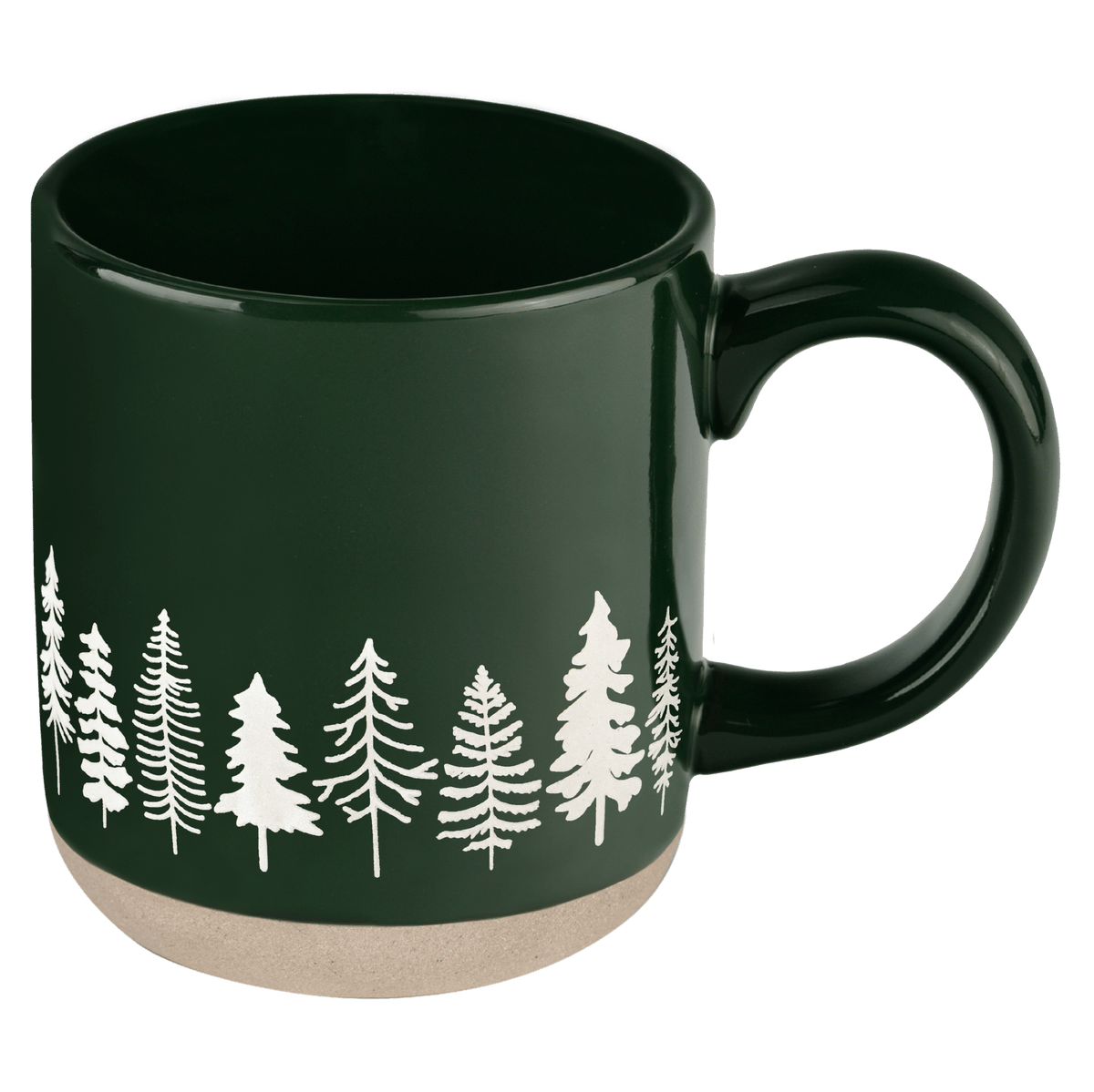 Tazza da caffè in gres Pine Trees da 14 once