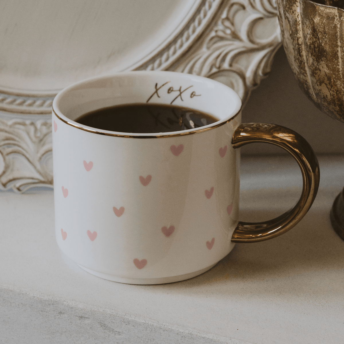 Mug à café cœurs 415 ml