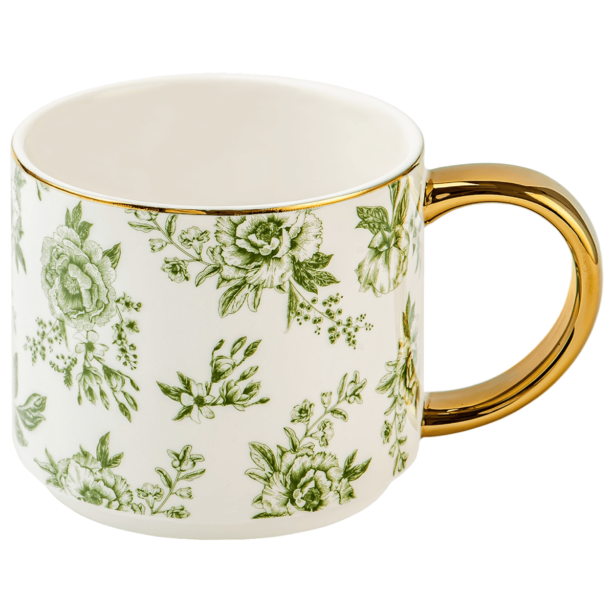 Tazza da caffè Delft verde da 14 once