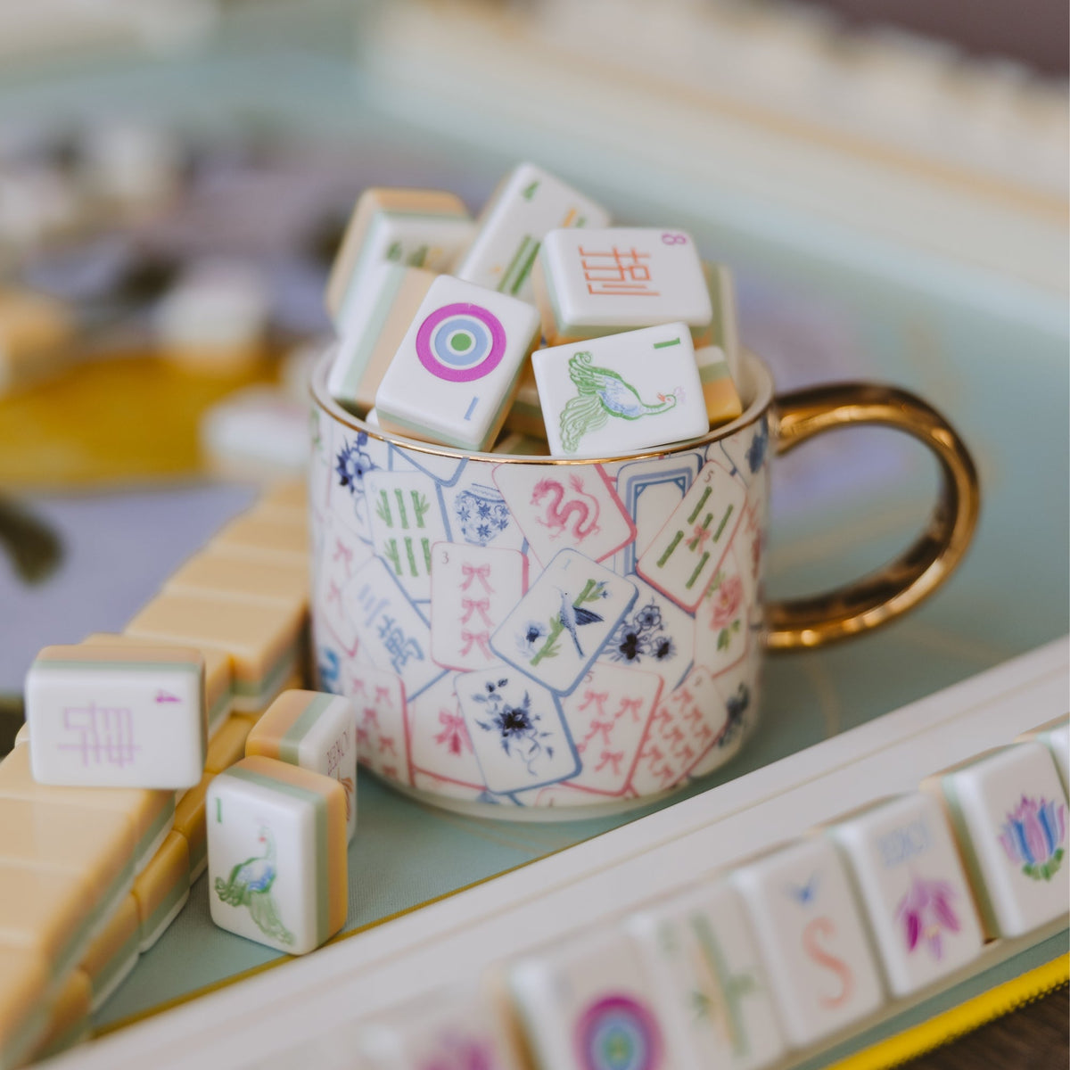 Tazza da caffè Mahjong da 14 oz