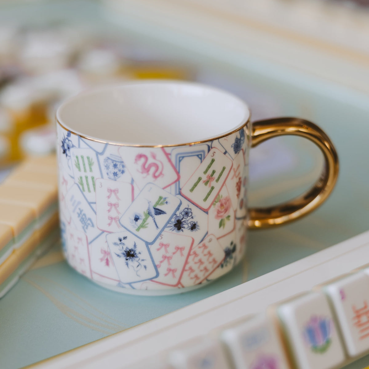 Tazza da caffè Mahjong da 14 oz
