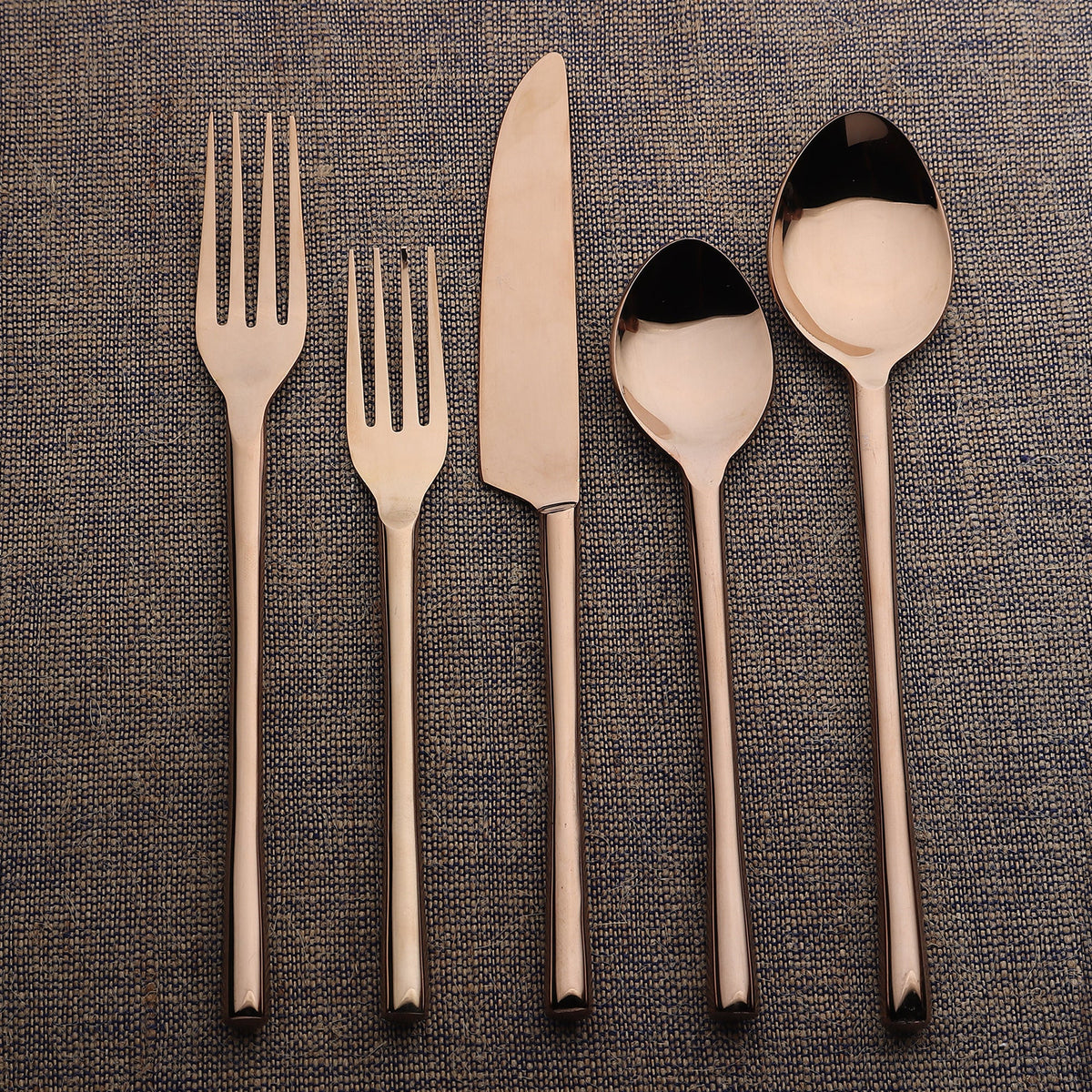 Set di posate Camellia PVD, 5 pezzi
