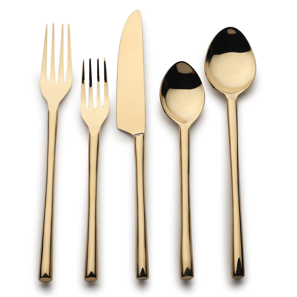 Set di posate Camellia PVD, 5 pezzi