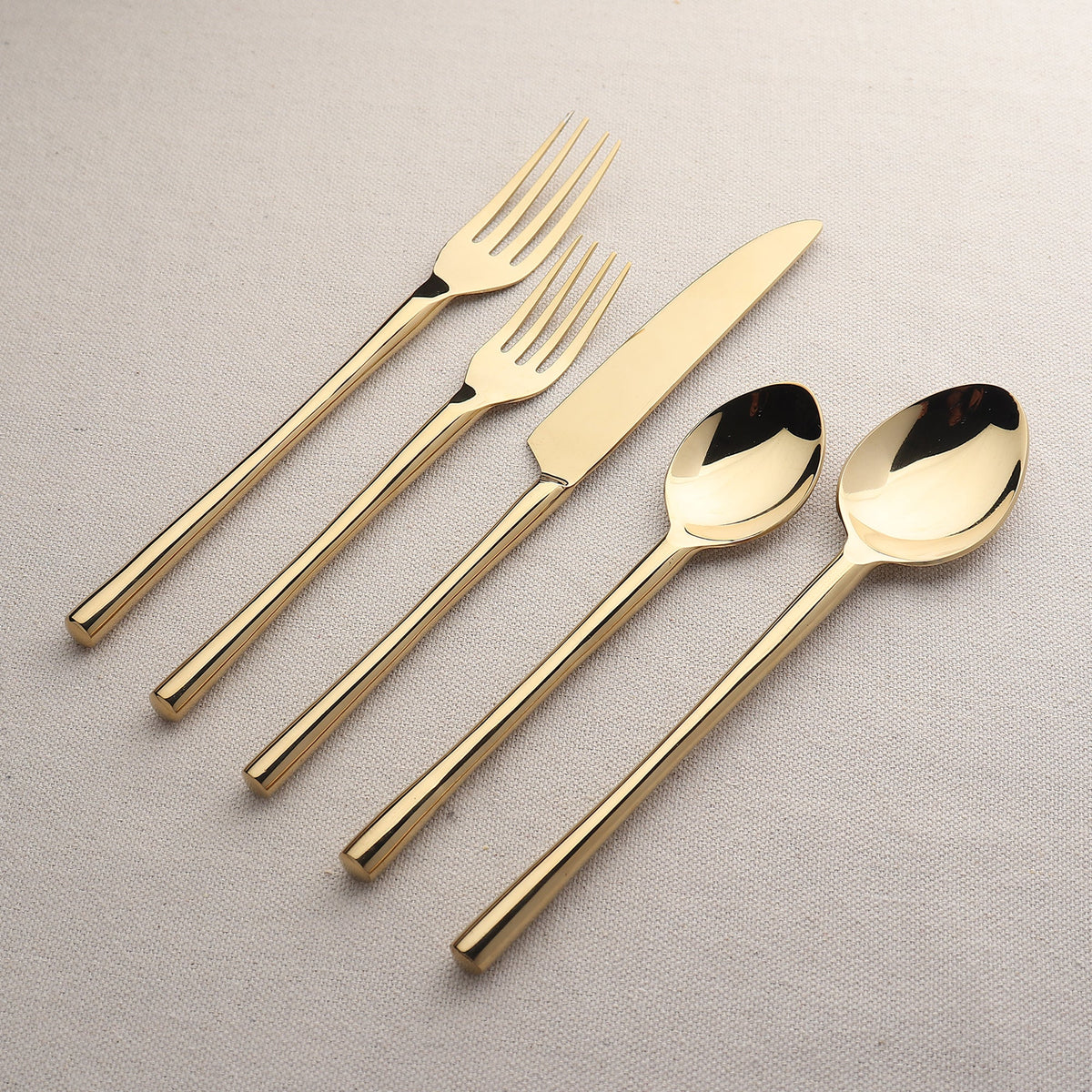 Set di posate Camellia PVD, 5 pezzi