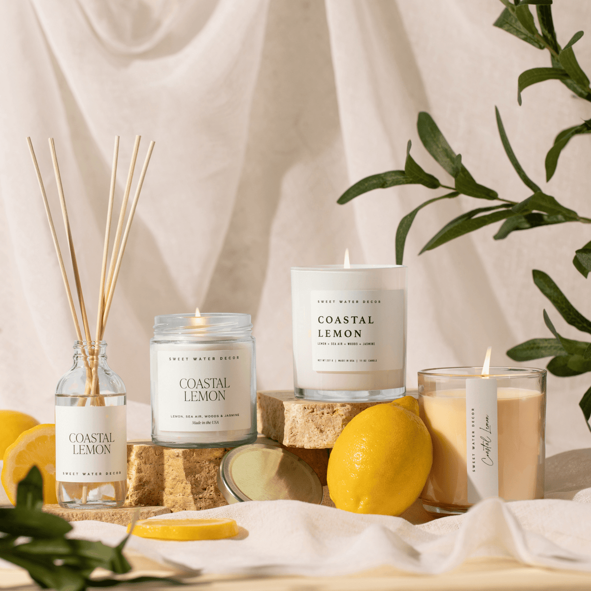 Diffusore a bastoncini Coastal Lemon Clear