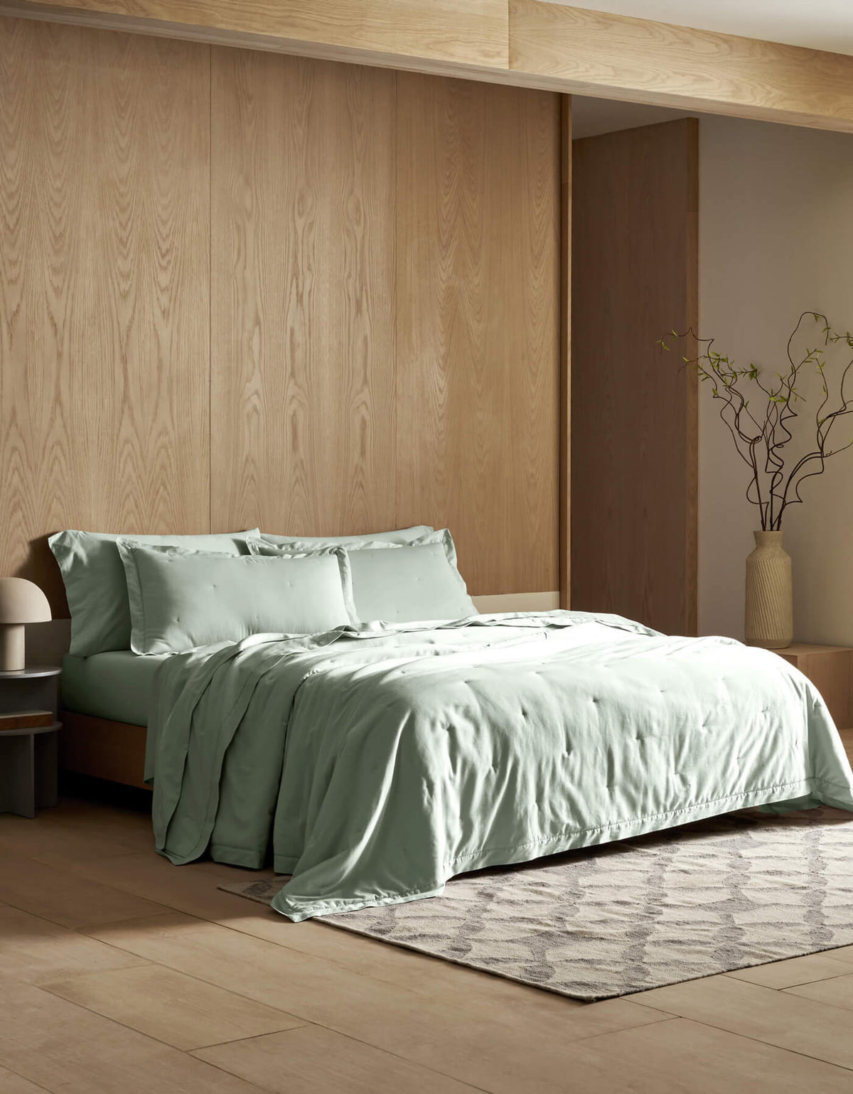 Set trapunta in cotone soft-wash