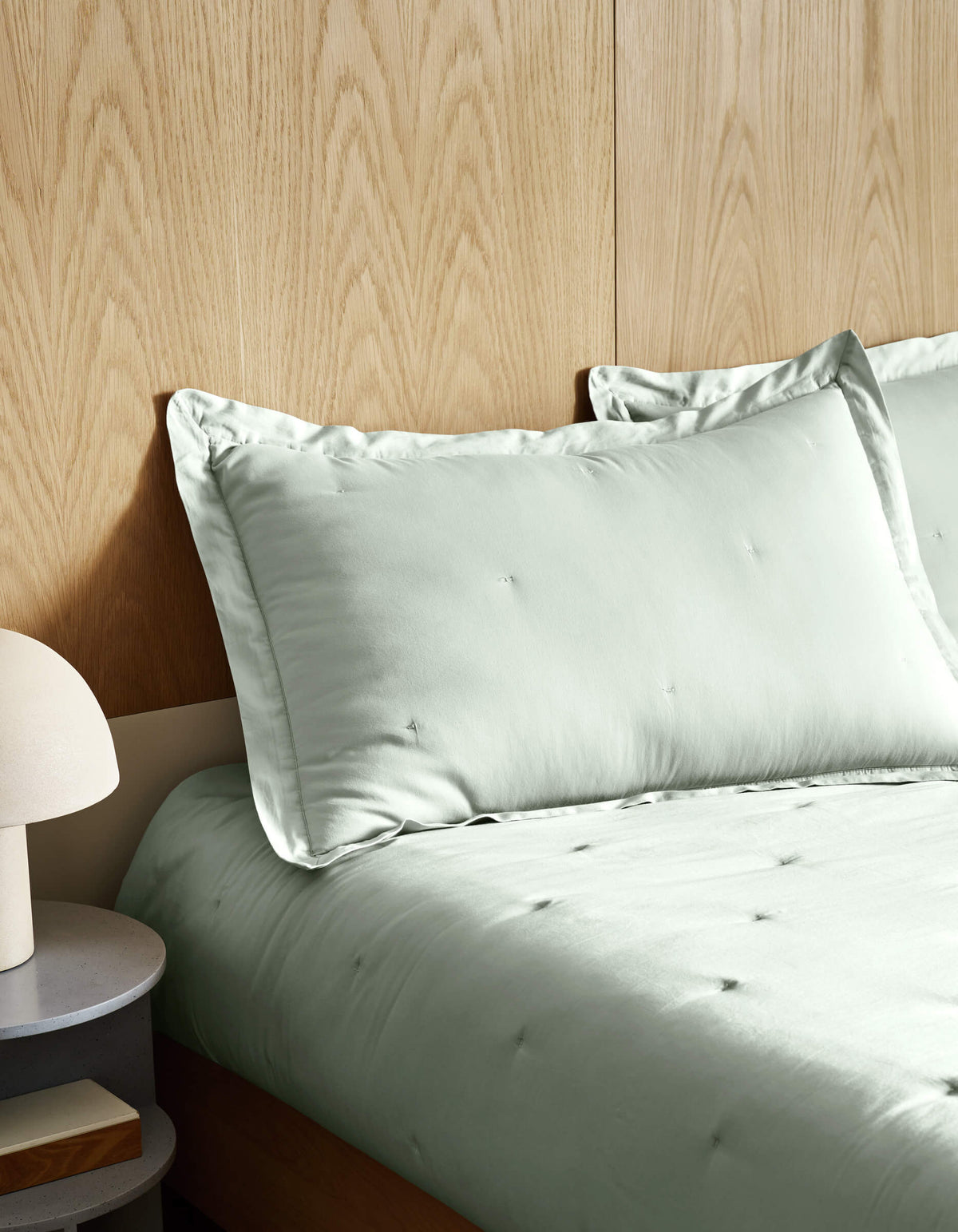 Taies d'oreiller matelassées en coton ultra-doux