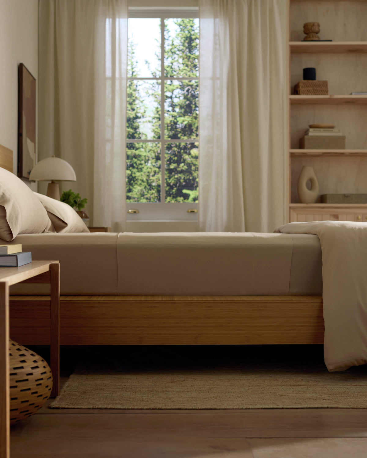 Drap-housse en coton lavage doux