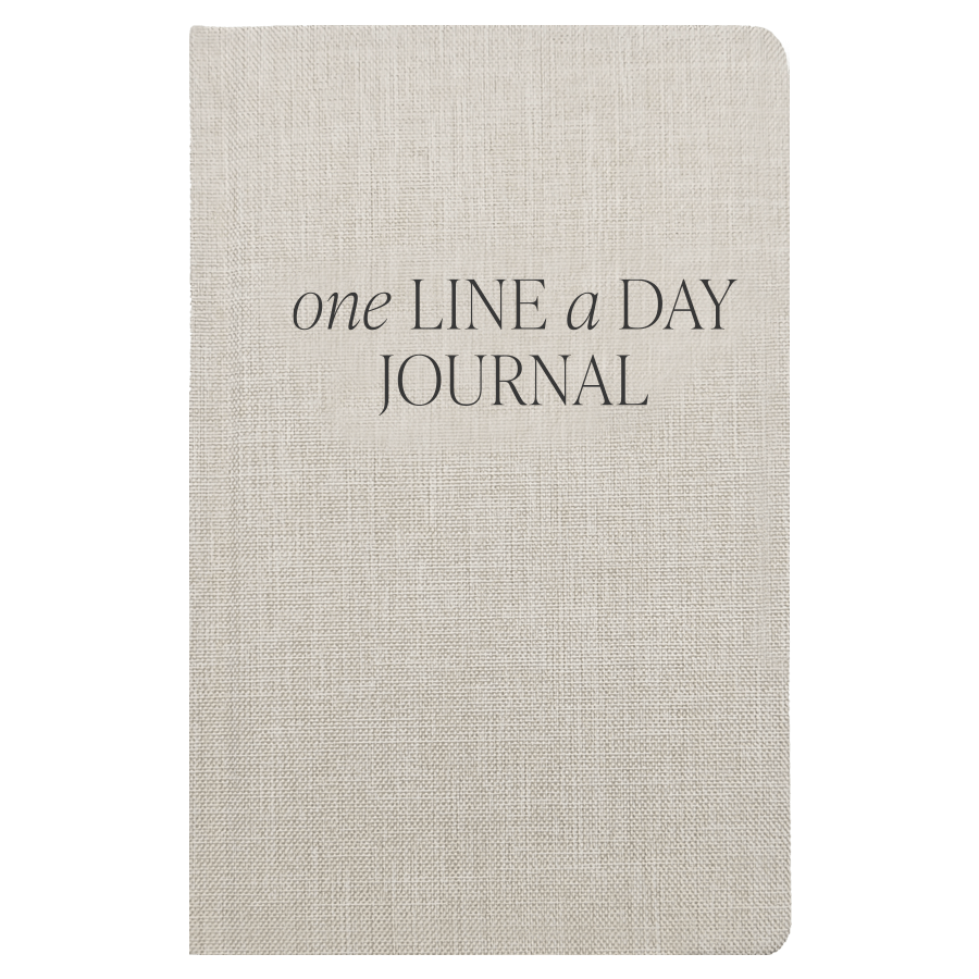 Journal de mémoire « Une ligne par jour » couleur beige