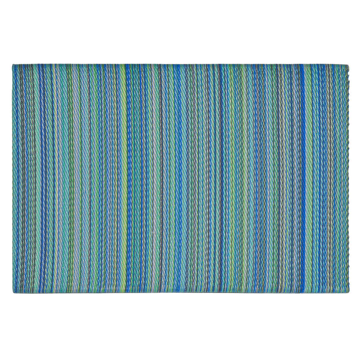 Zerbino da esterni Cancun turchese e verde muschio – 60 x 90 cm, antiscivolo, plastica riciclata