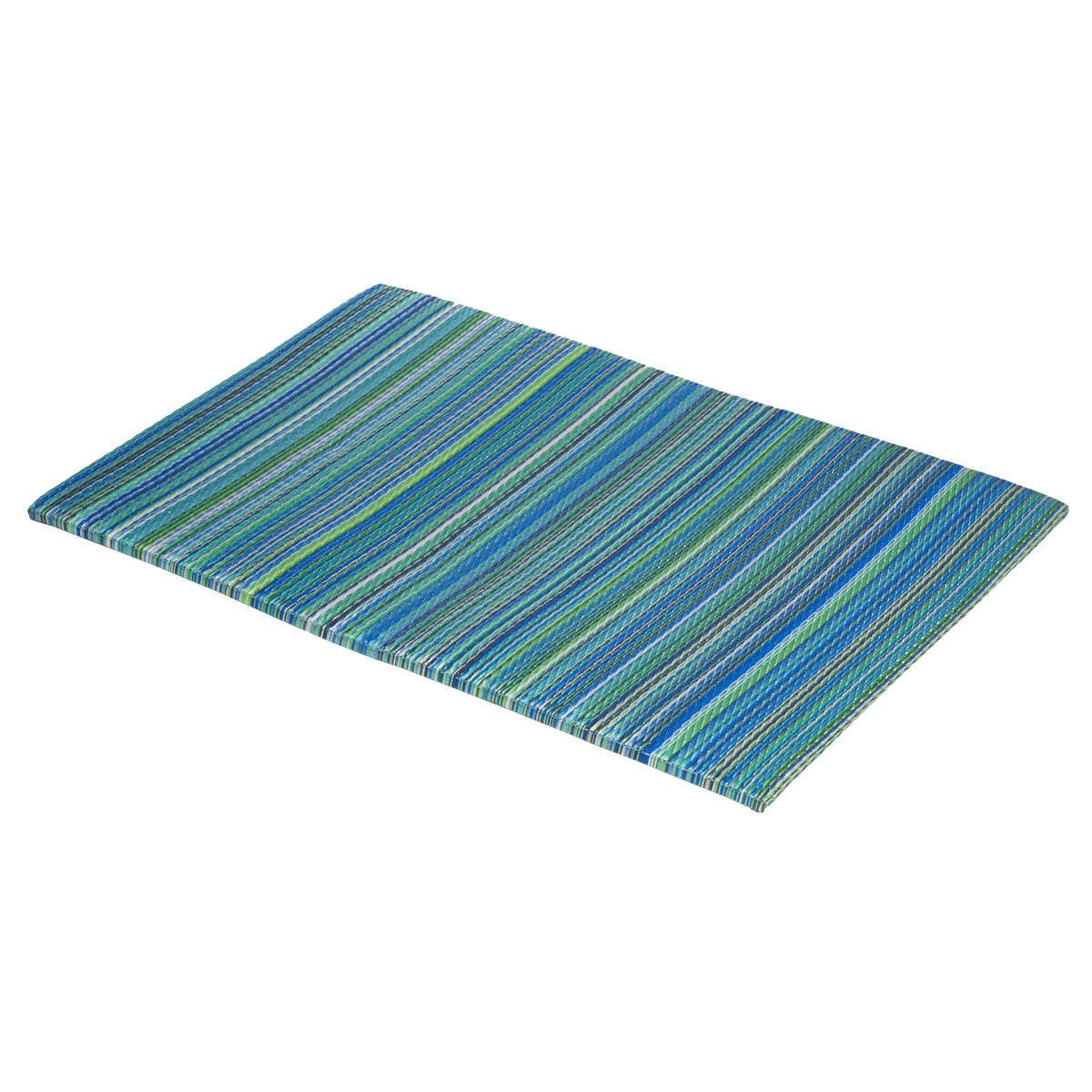 Zerbino da esterni Cancun turchese e verde muschio – 60 x 90 cm, antiscivolo, plastica riciclata
