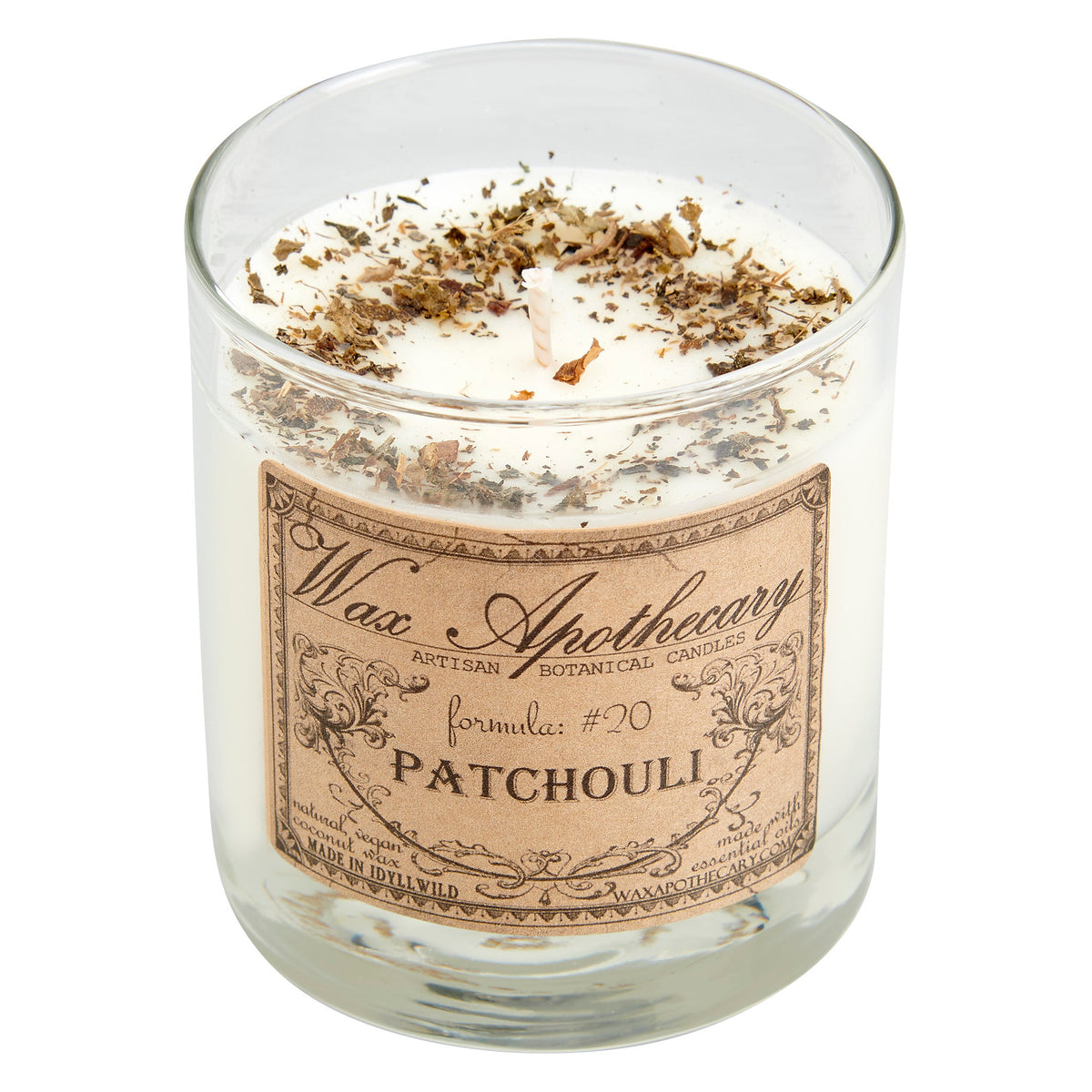 Patchouli 7 oz Botanical Candle in Scotch Glass