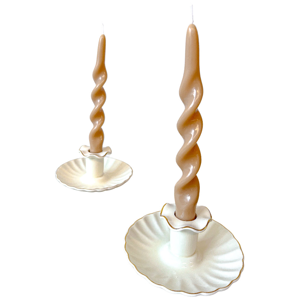 Bougies Tourbillon Caramel – Lot de 2