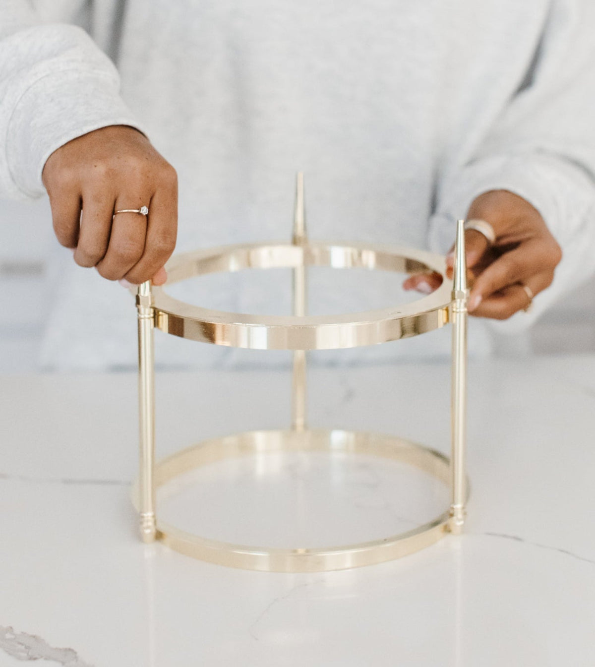 Gold Candle Holder for 150 oz and 300 oz Candles