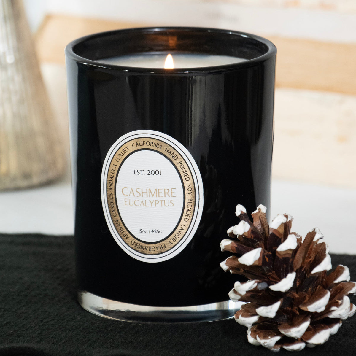 Candela in vetro Cashmere Eucalyptus da 15 oz.