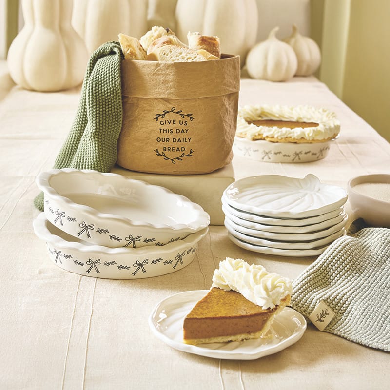 Ceramic Pumpkin Appetizer Plate 6" - Set of Four