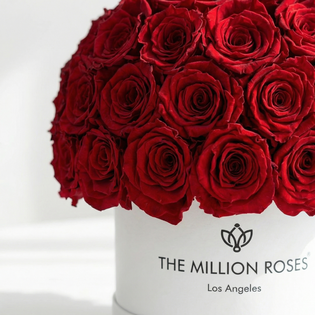 Scatola Superdome Bianca Classica | Rose Rosse