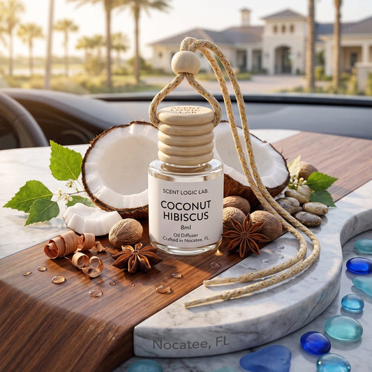 Diffuseur de voiture de luxe 8 ml aux senteurs florales