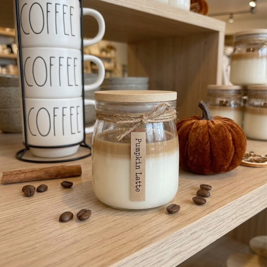Coffee Candle in Glass Jar