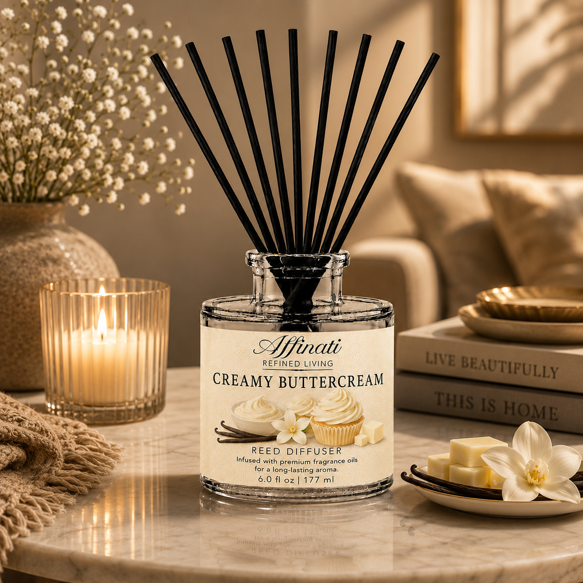Diffuseur de parfum à la crème au beurre
