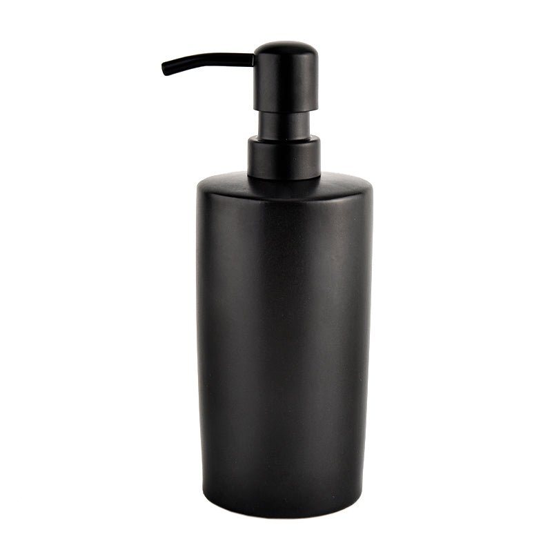 Dispenser per sapone liquido in gres nero da 15 oz