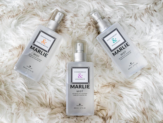 Spray éliminateur d'odeurs pour animaux Marlie Mist aux huiles essentielles