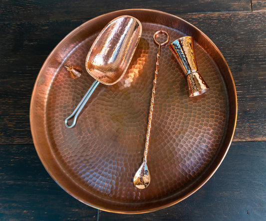 The Oyster Copper Serving Tray