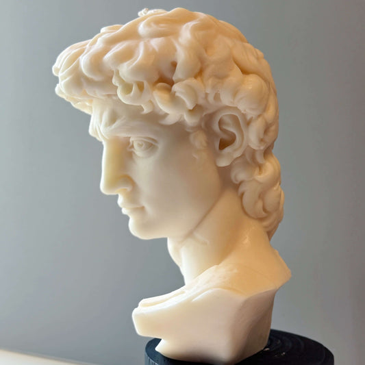Candela scultorea David Head | Busto da 28 cm