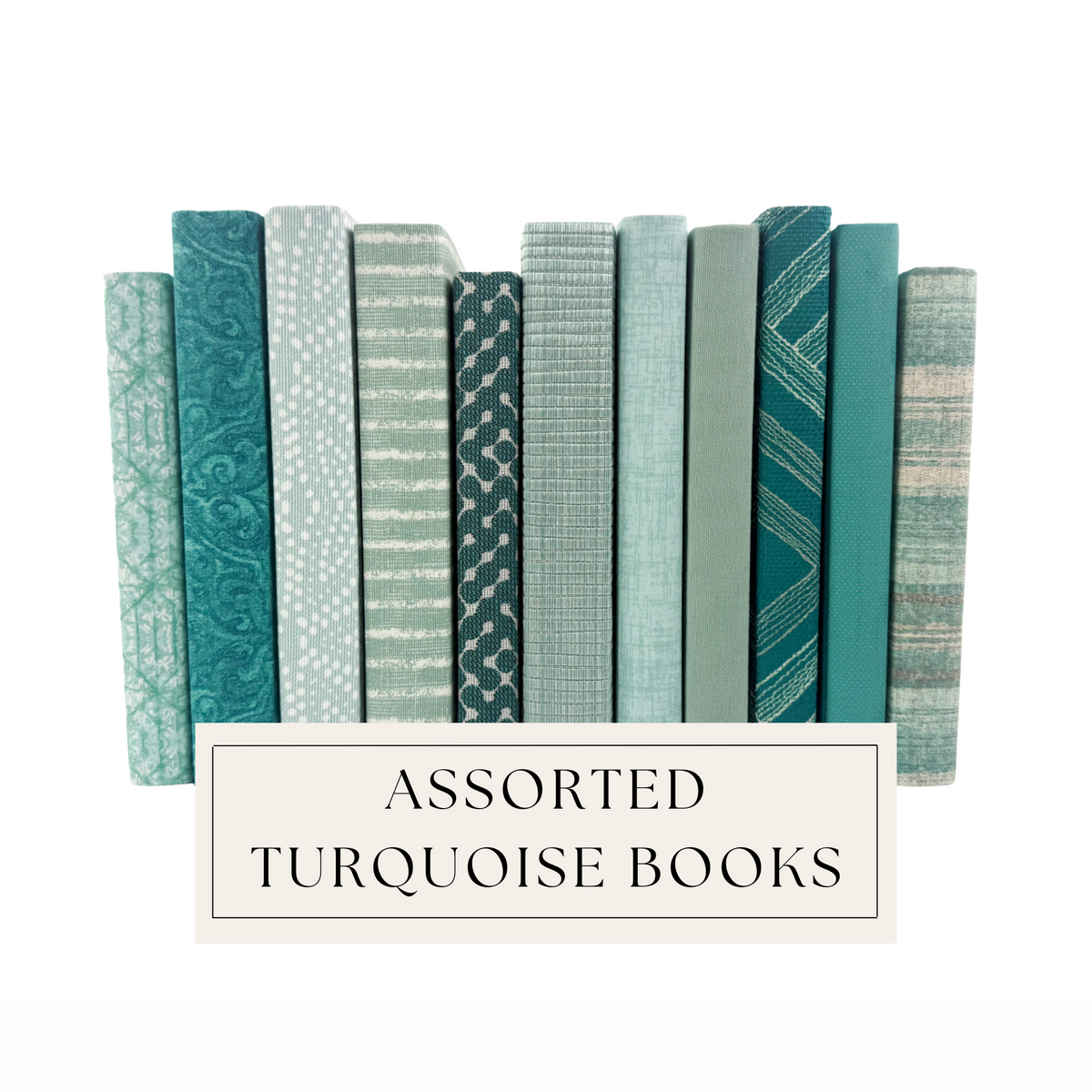Ensemble de livres assortis bleu sarcelle - Sélectionné par un designer
