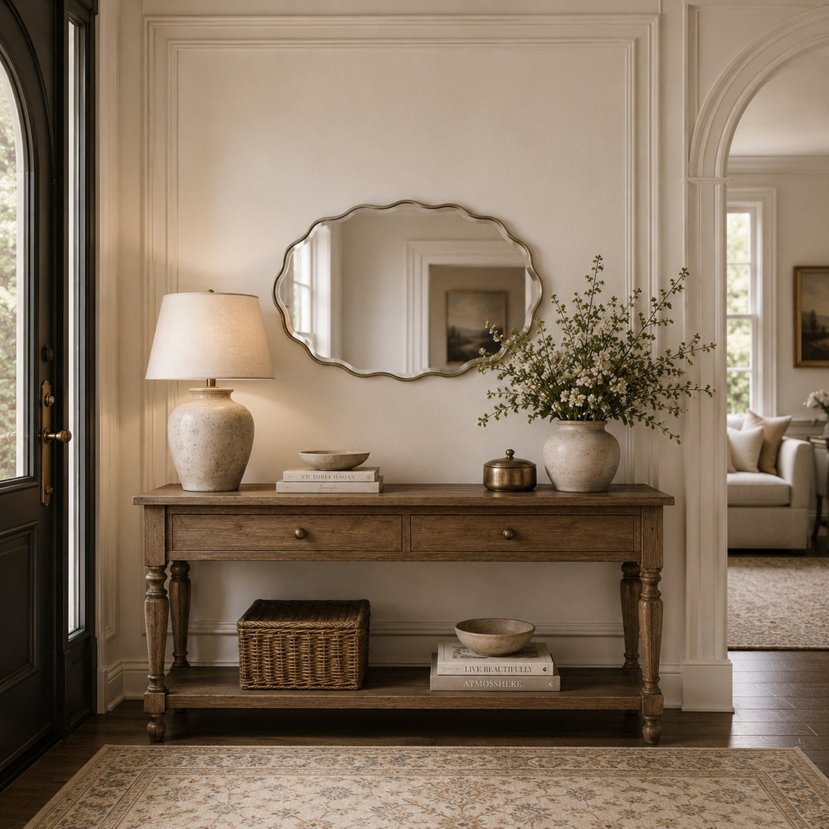 Odette Scalloped Wall Mirror 29.5 in