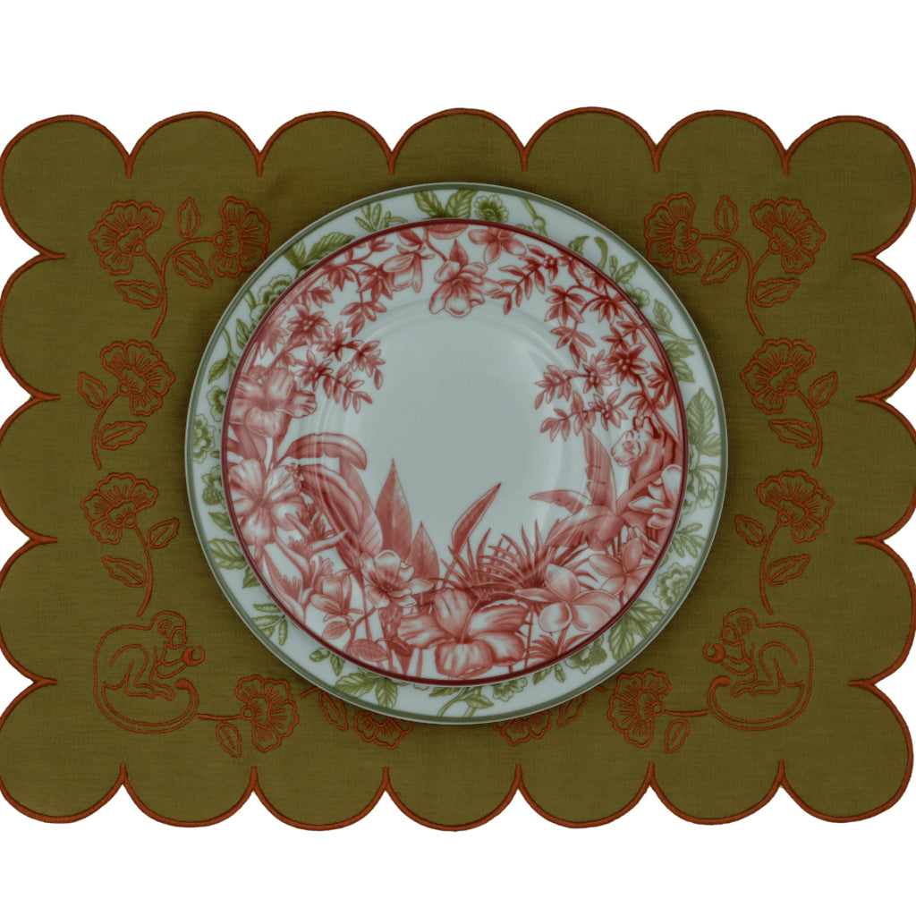 Tovagliette in lino Earthen Pine – Set da 4