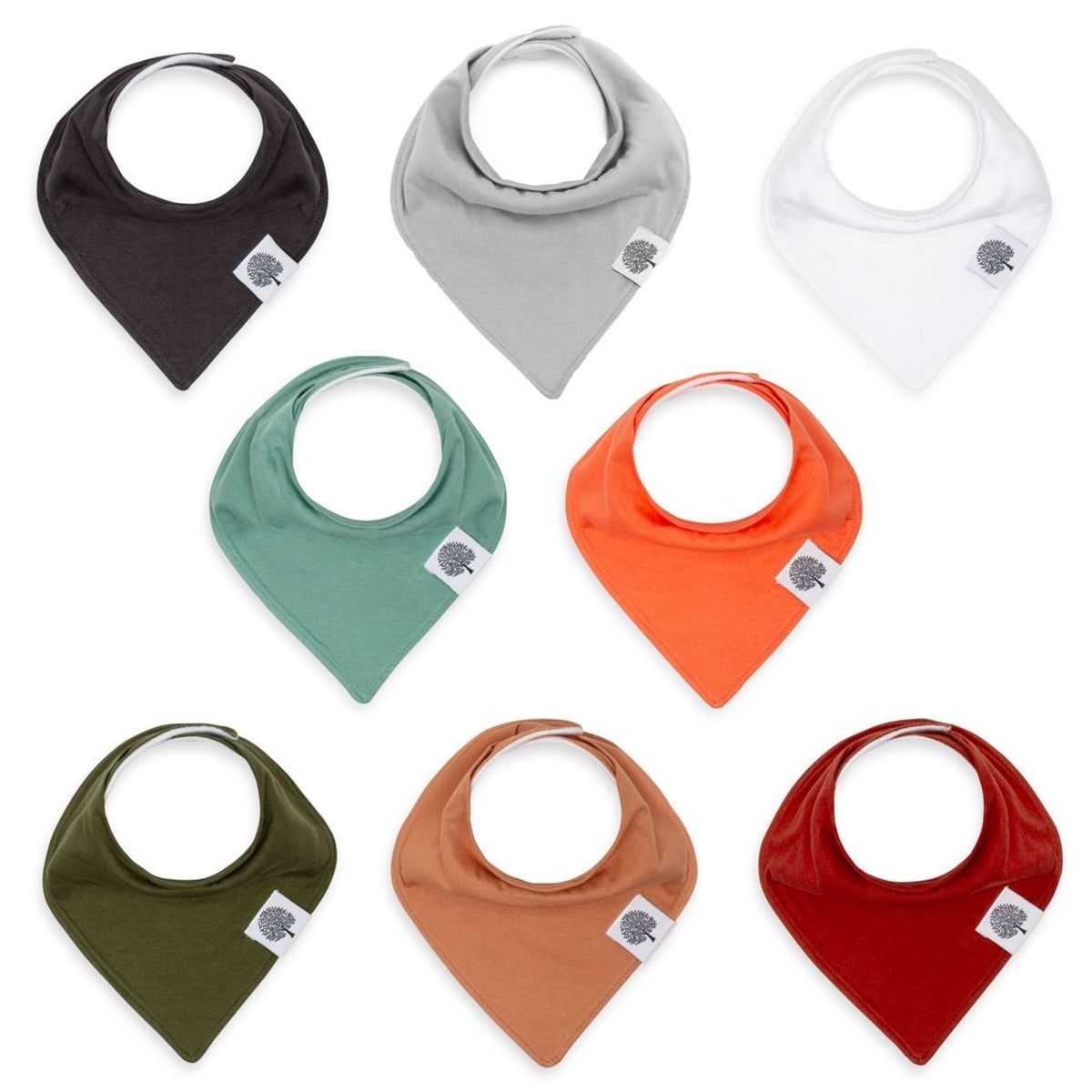 Lot de 8 bavoirs bandana Estes