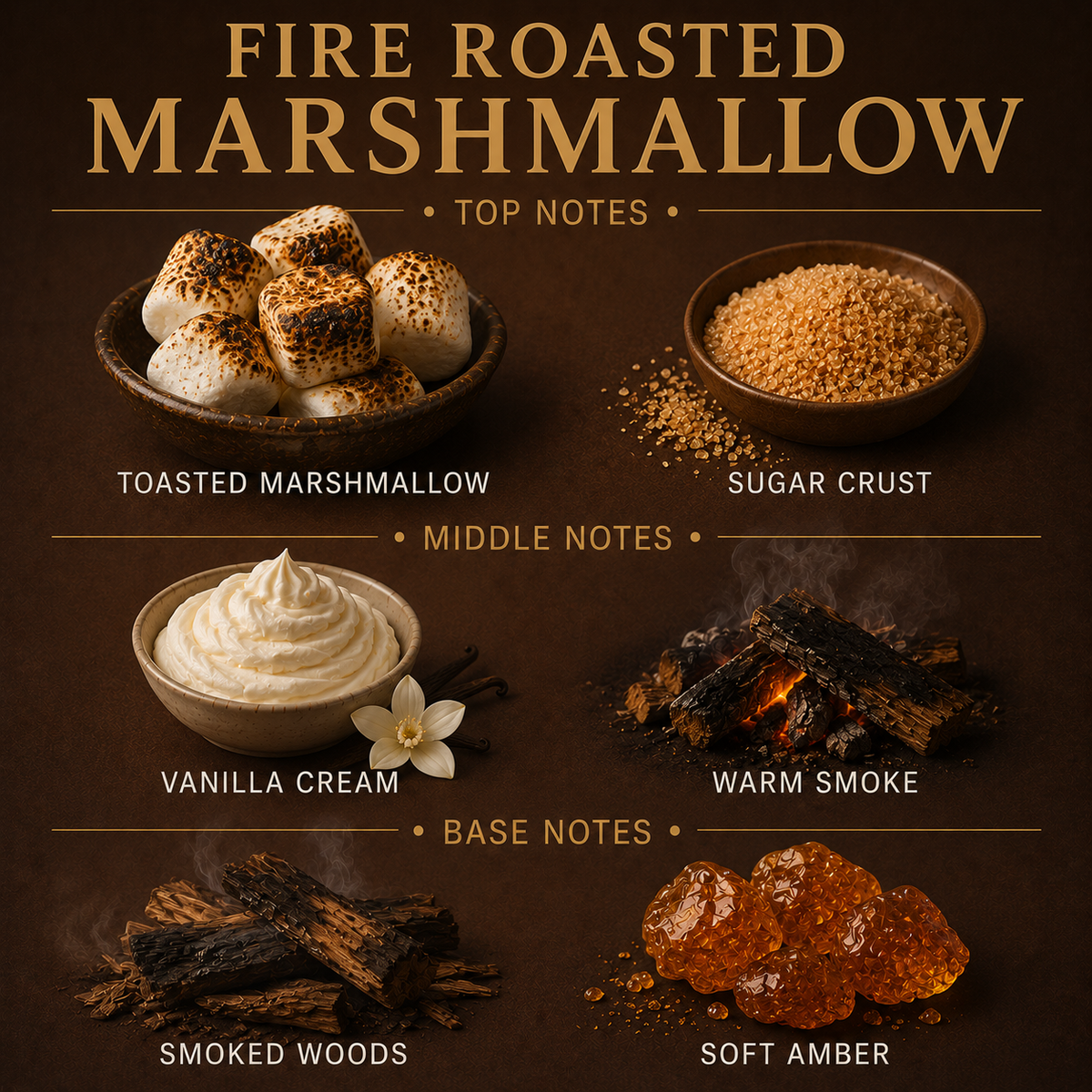 Diffusore a bastoncini profumato marshmallow abbrustolito