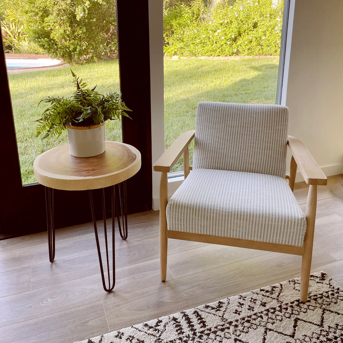 Rain Wood Round Accent Table