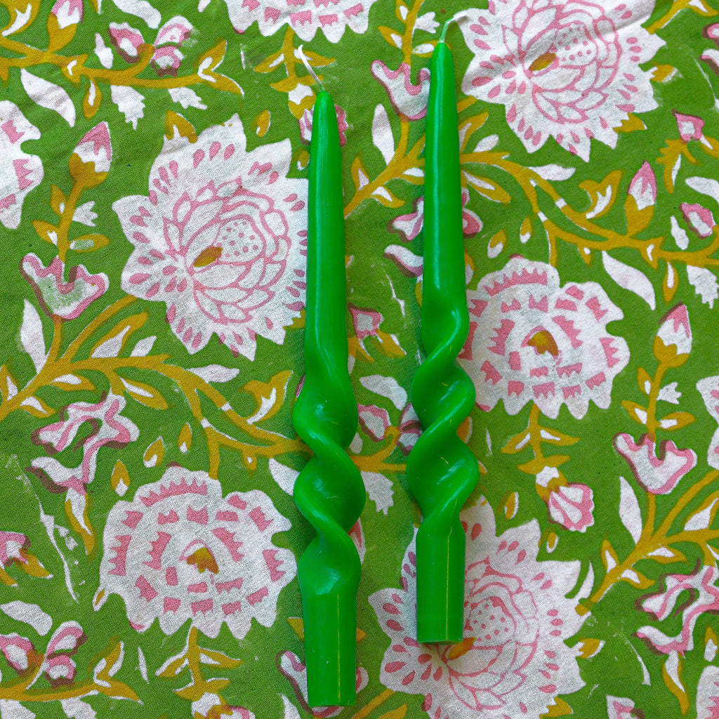 Bougies torsadées Forest Fern – Lot de 2