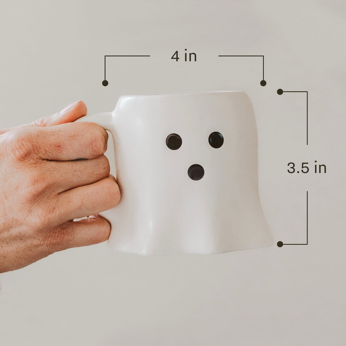 Mug à café figuratif Black Ghost 355 ml