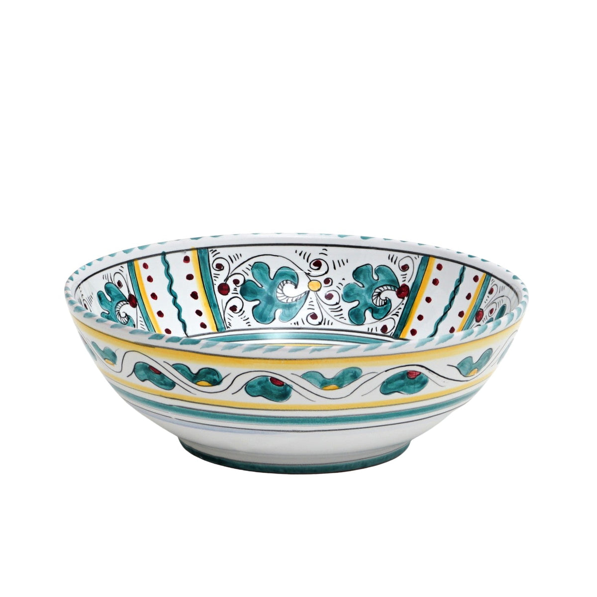 COQ VERT D'ORVIETO : Bol à salade (moyen, 25 cm de diam.)