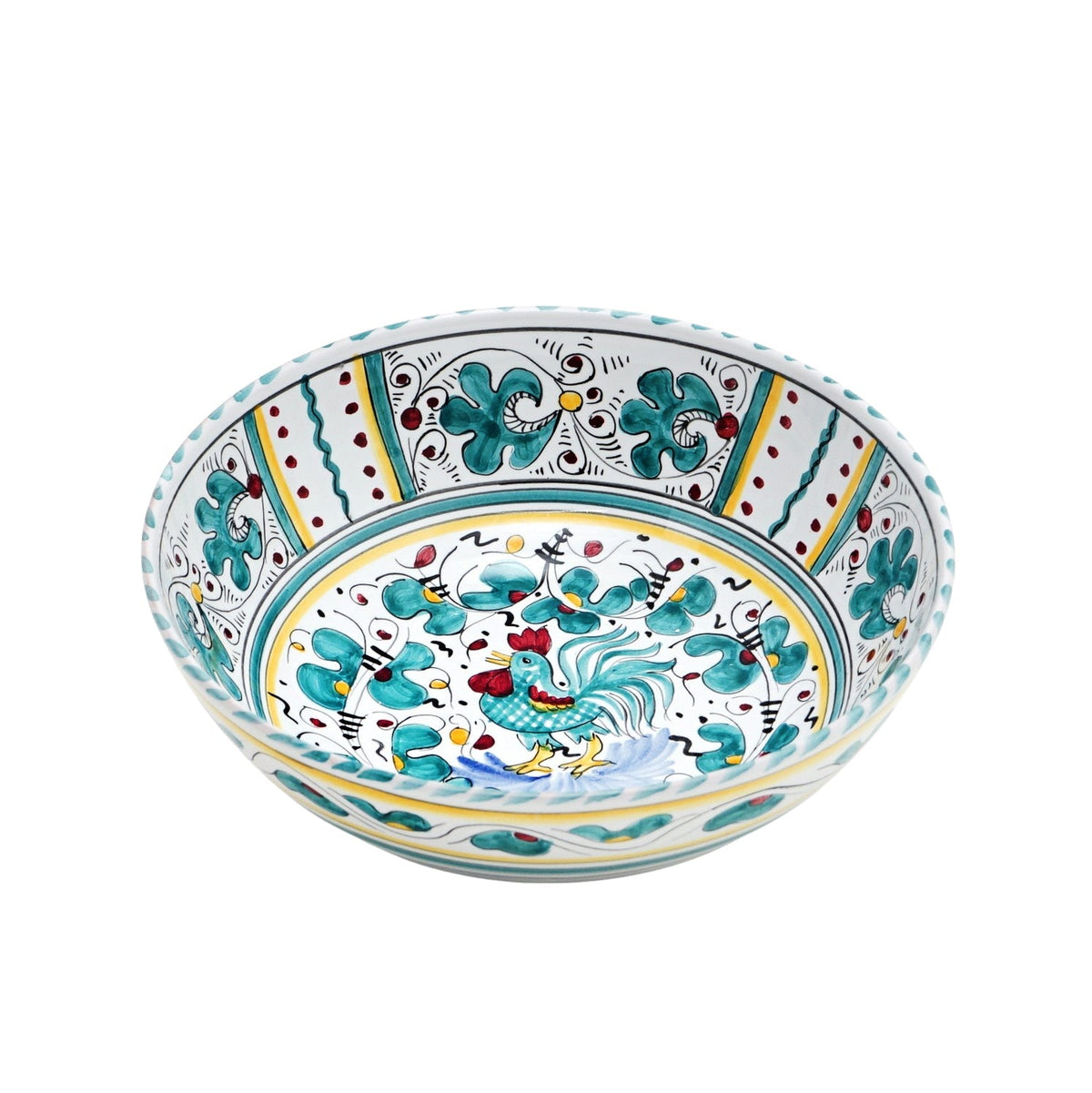 COQ VERT D'ORVIETO : Bol à salade (moyen, 25 cm de diam.)