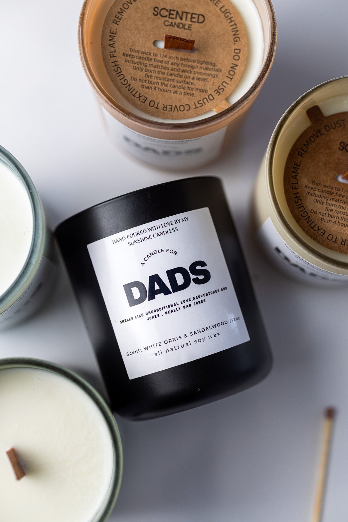 Candela divertente per la festa del papà – Regalo per papà, marito o padre