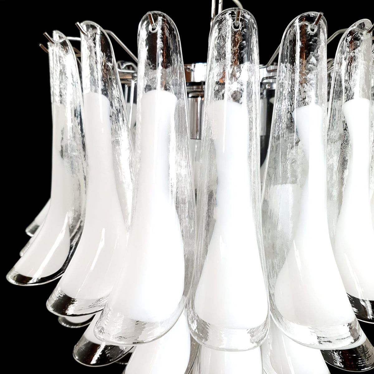 Glass Murano Petals Chandelier